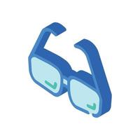 großvater brille isometrische symbol vektor illustration zeichen