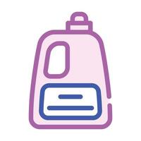 Flüssiges Pulver oder Conditioner Flasche Farbsymbol Vektor Illustration