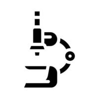 Mikroskop-Ausrüstung Glyphen-Symbol Vektor-Illustration-Zeichen vektor