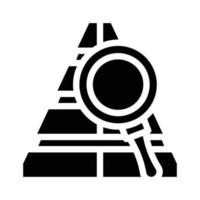 Pyramide der Bedürfnisse Glyphen-Symbol-Vektor-Illustration vektor