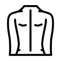 Rückenmassage Linie Symbol Vektor Illustration