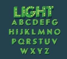 Glühbirne-Alphabet-Vektor vektor