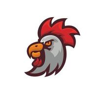 esport rooster logotyp vektor