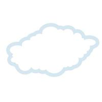 Wolken-Symbol Wettersymbol Zeichen vektor
