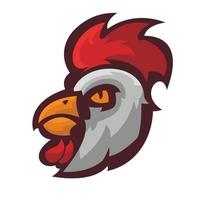 esport rooster logotyp vektor