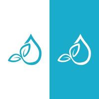 Wassertropfen-Logo-Vektor-Illustration vektor