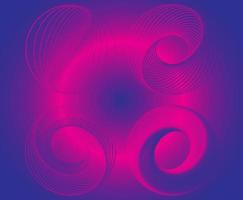 geometrische Linie rosa blauer Vektorzusammenfassungssatz vektor