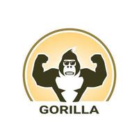 kingkong gorilla maskot logotyp vektor