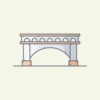 Brücke-Vektor-Illustration vektor
