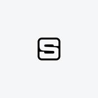 bokstavens kvadratiska logotyp ikon formgivningsmall. vektor