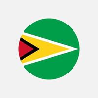 Land Guyana. Guyana-Flagge. Vektor-Illustration. vektor