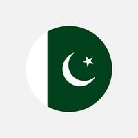 landet pakistan. Pakistans flagga. vektor illustration.