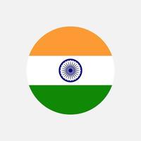 Land Indien. Indien-Flagge. Vektor-Illustration. vektor