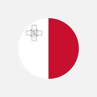 Land Malta. Malta-Flagge. Vektor-Illustration. vektor