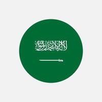 Land Saudi-Arabien. Flagge von Saudi-Arabien. Vektor-Illustration. vektor