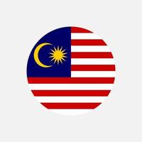 Land Malaysia. Malaysia-Flagge. Vektor-Illustration. vektor