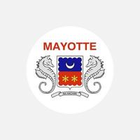 Country Mayotte. Mayotte-Flagge. Vektor-Illustration. vektor