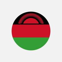 Land Malawi. Malawi-Flagge. Vektor-Illustration. vektor