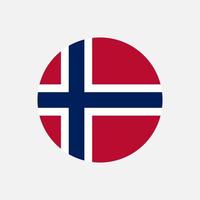 Land Norwegen. Norwegen-Flagge. Vektor-Illustration. vektor