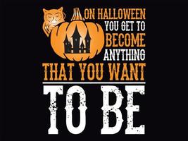 Halloween-T-Shirt-Design-Datei vektor