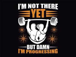 gym-fitness t-shirt designfil vektor