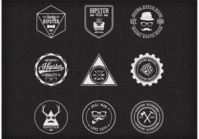 Gratis Vector Trendy Hipster Badges