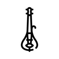 ny generation elektrisk violin linje ikon vektorillustration vektor