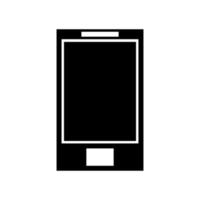 smartphone illustrerad på en vit bakgrund vektor