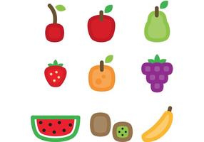 Frukt vektor ikoner