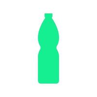 Wasserflasche auf weißem Hintergrund dargestellt vektor