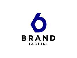 logotyp för bokstaven b. geometrisk linjär stil isolerad på vit bakgrund. användbar för företags- och varumärkeslogotyper. platt vektor logotyp designmall element.