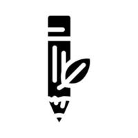 Eyeliner-Glyphen-Symbol-Vektor-Illustration vektor