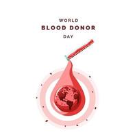 världen blodgivare dag illustration vektor