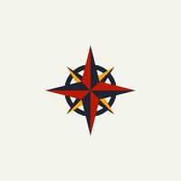 kompass. logotyp mall minimalistisk och modern vektorillustration. vektor