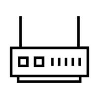Router auf weißem Hintergrund dargestellt vektor