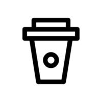 Kaffeetasse auf weißem Hintergrund dargestellt vektor