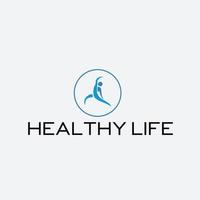 hälsosamt liv ikon för business initialer monogram logotyp vektor