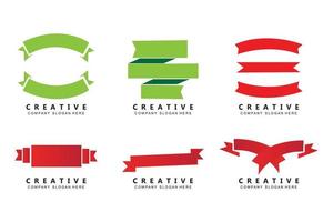 logotyp banner design, rabatt affisch illustration och produkt varumärkesinnehavare vektor