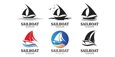 asiatisches traditionelles segelboot symbol design logo