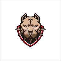 Bulldog-Logo-Design für Ihre Marke und Identität drucken vektor