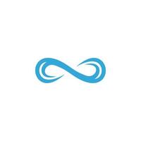 infinity symbol obegränsad logotyp design vektor mall