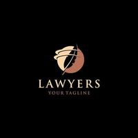 kreative Logo-Design-Vorlage für Anwaltskanzleien vektor