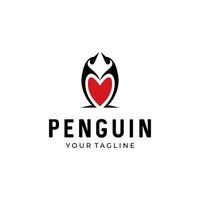 pingvin vektor logotyp ikon symbol design