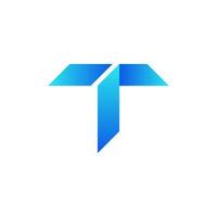 bokstaven t logotyp ikon designmall element. vektor illustration