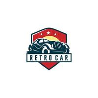 Retro-Auto-Logo-Design-Vorlagenvektor vektor