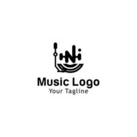 Musik-Logo-Vorlage-Design-Vektor-Illustration vektor