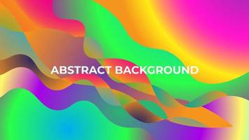 abstrakte farbenfrohe flüssige Hintergrunddesignvorlage vektor