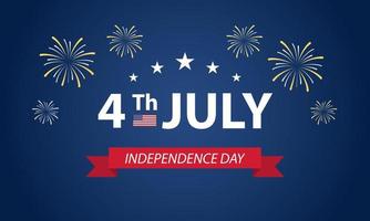 glad självständighetsdagen, 4 juli nationaldag. vektor illustration bakgrund, webb banner.