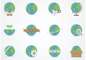 Gratis Earth Globe Vector Flat Icons