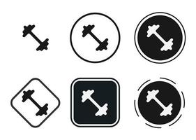 Fitness-Symbol. Web-Icon-Set. Icons Sammlung flach. einfache Vektorillustration. vektor